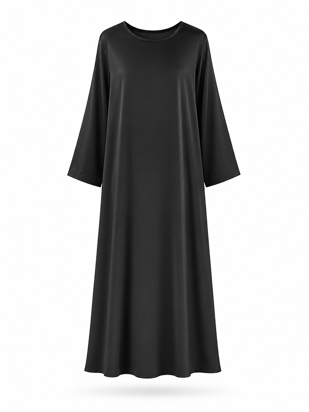 SATIN UNDERDRESS BLACK